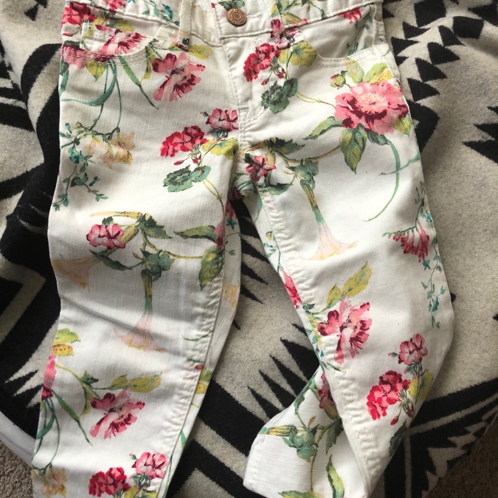 NWOT floral gap jeans